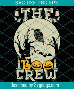 The Boo Crew Svg, Boo Svg, Halloween Svg, Pumpkin Svg