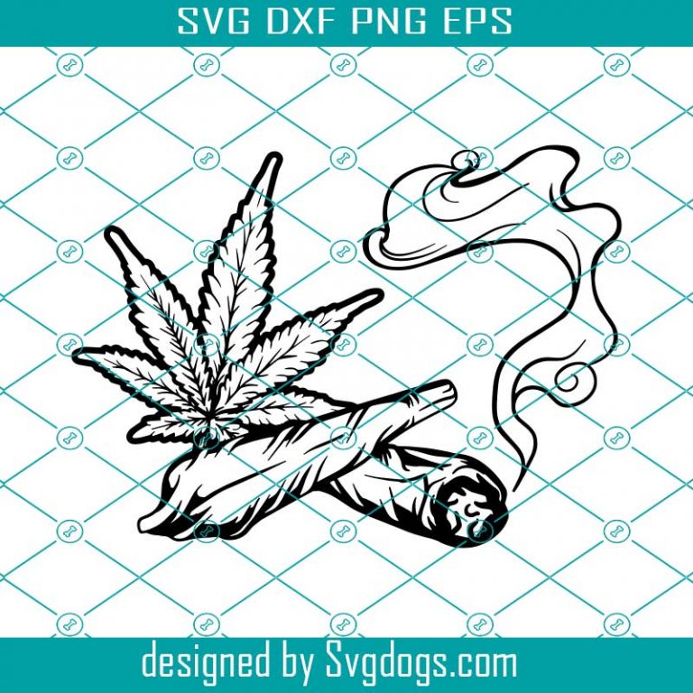 Cannabis Joint Svg, Smoke Marijuana Blunt Svg, Weed 420 Svg