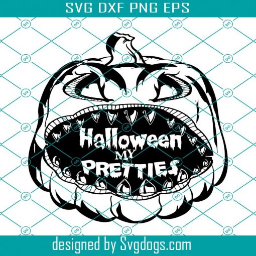 Witch Svg, Welcome Halloween Day Svg, Welcome My Pretties Svg, Halloween Svg, Witch Svg, Wreath Svg