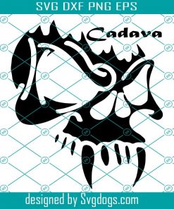 Cadava Sabre Tooth Svg, Saber Toothed Cat Head Svg, Animal Svg