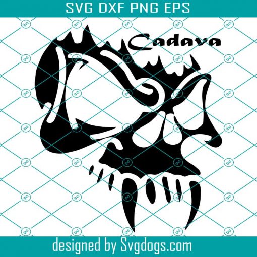 Cadava Sabre Tooth Svg, Saber Toothed Cat Head Svg, Animal Svg