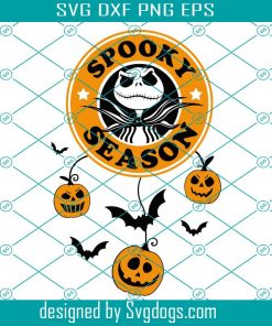 Spooky Season Svg, Jack Skellington Svg, Nightmare Before Christmas Svg, Halloween Svg, Coffee Ring Svg