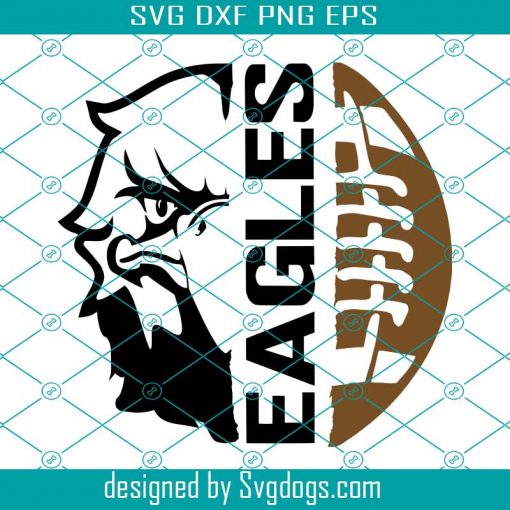 Eagles Football Svg, Eagles Svg, Football Svg, Sports Svg, Mascot Svg, School Svg, Football Mom Svg