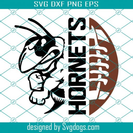 Hornets Football Svg, Football Svg, Football Mom Svg, Team Spirit Svg, Hornets Svg, School Svg