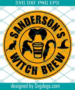 Sandersons Witch Brew Svg, Halloween Svg, Coffee Svg