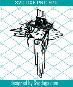 Cross Wiith Jesus Svg, Crow Of Thorns Svg, Digital Image  Svg, Graphical  Svg, Discount Coupons Svg