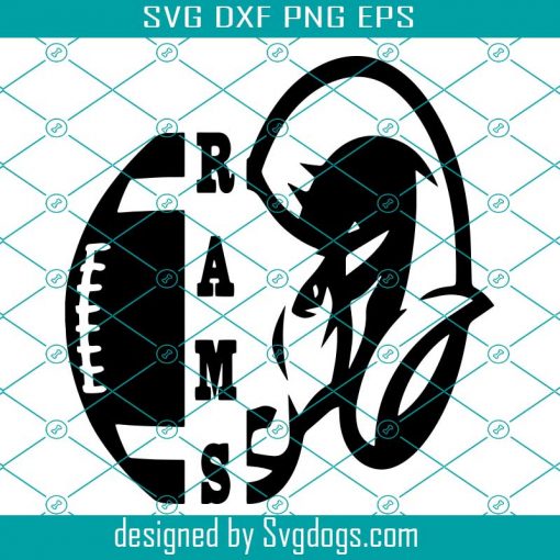 Rams Svg, Football Svg, Rams Football Svg, Football Mom Svg