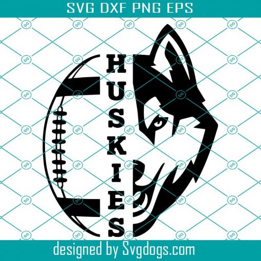 Huskies Svg, Football Svg, Huskies Football Svg, Football Mom Svg, Sport Svg