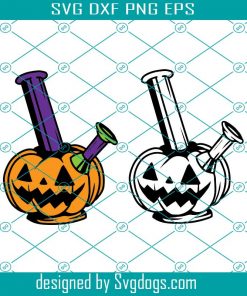 Pumpkin Bong Svg, Cannabis Svg, Pot Weed Stoner Svg