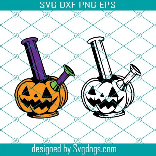 Pumpkin Bong Svg, Cannabis Svg, Pot Weed Stoner Svg