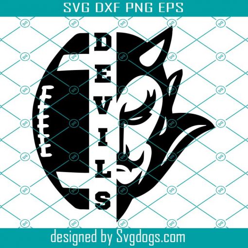 Devils Svg, Football Svg, Devils Football Svg, Football Mom Svg, Sport Svg