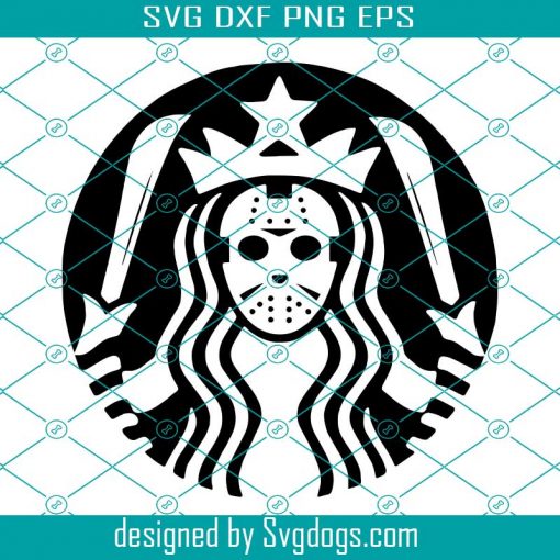 Jason Voorhees Svg, Friday The 13th Svg, Perfect for Making A DIY Gothic Star Coffee Bucks Halloween Projects Svg