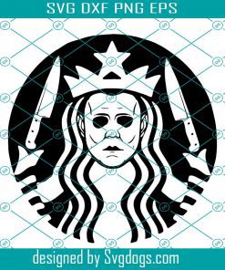 Halloween Projects Svg, Michael Myers Svg, Perfect for Making A DIY Gothic Star Coffee Bucks Halloween Projects Svg