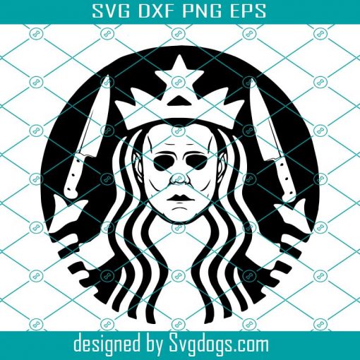 Halloween Projects Svg, Michael Myers Svg, Perfect for Making A DIY Gothic Star Coffee Bucks Halloween Projects Svg