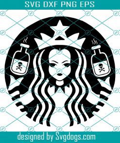 Wednesday Addams Svg, Addams Family Perfect For Making A DIY Gothic Star Coffee Bucks Halloween Pprojects Svg, Coffee Svg