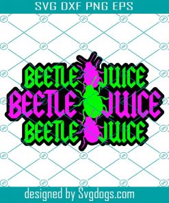 Beetlejuice Svg, Beetlejuice Flower Horror Movies Svg, Beetlejuice Floral Halloween Svg