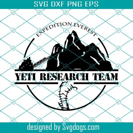 Yeti Research Team Svg, Disney Animal Kingdom Inspired Expedition Everest Yeti Research Team Svg