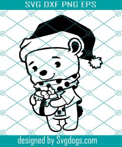 Cute Bear Svg, Teddy Bear Svg, Bear Christmas Svg, Christmas Svg