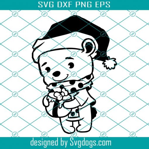 Cute Bear Svg, Teddy Bear Svg, Bear Christmas Svg, Christmas Svg