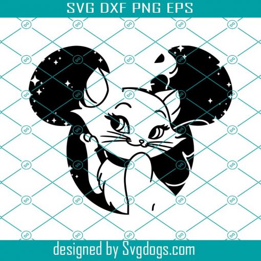 Aristocats Svg, Disney Marie Cat Svg, Disney Svg, Cat Svg