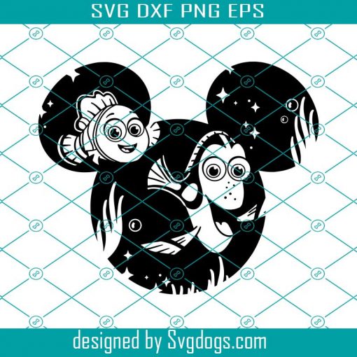 Finding Nemo Svg, Disneyland Ears Svg, Disney Svg, Mickey Svg