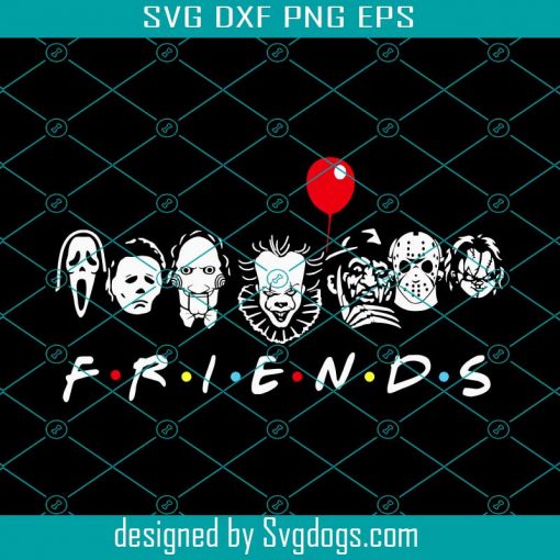 Halloween Horror Svg, Friends Horror Svg, Horror Team Friends Halloween Svg, Halloween Horror Friends Svg