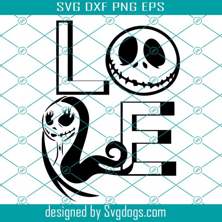 Love Jack And Sally Svg, Halloween Svg, Sally Svg. Jack Svg