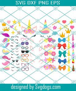 Glasses Svg Bundle, Bow Hairpin Svg, Cute Disney Svg