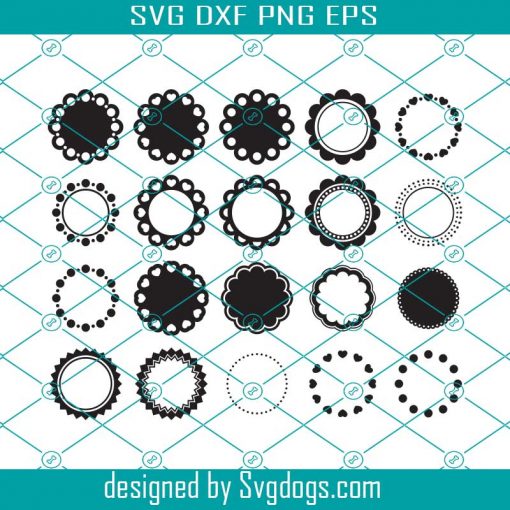 Circle Monogram Frames Svg, Heart Circle Monogram Frame Svg, Heart Svg, Frame Svg, Heart Frame Svg, Heart Monogram Svg