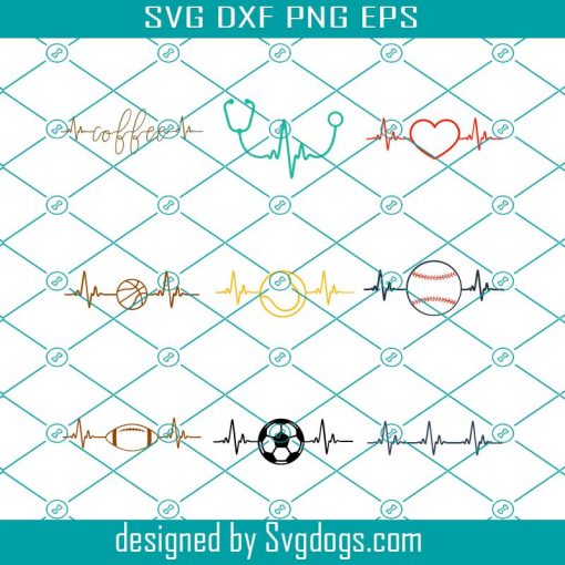 Heartbeat Svg, Heartbeat Cut File Svg, Heartbeat Line Svg