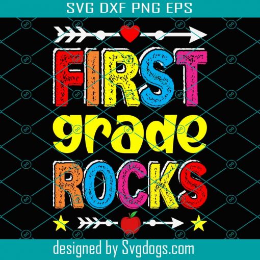 First Grade Rocks Back To School Svg, School Svg, Back To School Svg