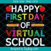 Hip Hip Hooray Happy First Day Cute First Day Of School Svg, School Svg, Back To School Svg