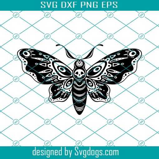 Surreal Dark Night Moth Svg, Dark Night Svg, butterfly Svg, Halloween Svg, Animal Svg