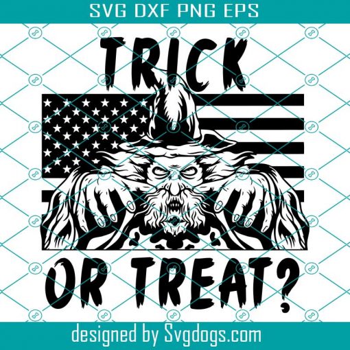 Trick Or Treat Halloween Wizard American Svg, Halloween Svg, Trick Or Treat Svg