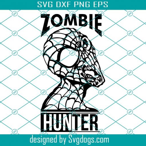 Zombie Hunter Horror Hero Character Svg, Halloween Svg, Zombie Crew Halloween Svg