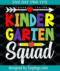 Kindergaren Squad Svg, School Svg, Back To School Svg