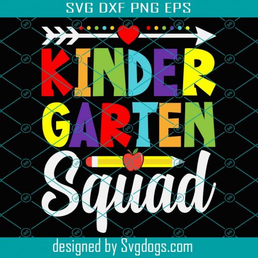 Kindergaren Squad Svg, School Svg, Back To School Svg