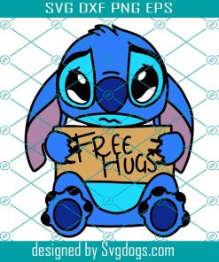 Stitch Free Hugs Svg, Christmas Svg, Birthday Svg