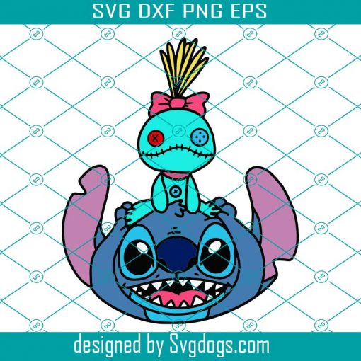 Stitch And Scrump SVG, Cartoon Character Svg, Christmas Svg, Birthday Svg