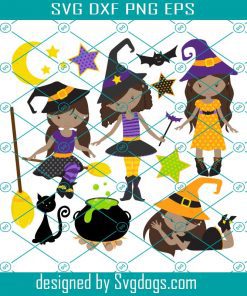 Bundle Witch Svg, Halloween Svg, Cat Svg, Witch Svg