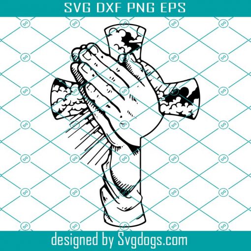 Praying Hands Svg, Faith Svg, Jesus Svg, Cross Svg, Amen Svg, Christian Svg