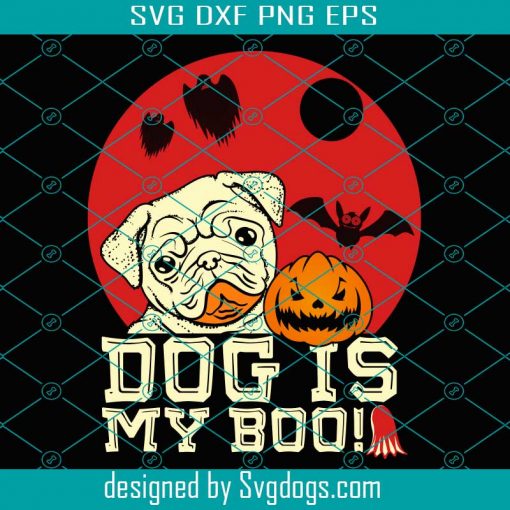 Dog Is My Boo Happy Svg, Dog Svg, Halloween Svg