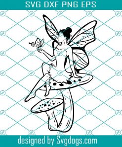 Butterfly Fairy Svg,  Fairies Svg, Butterfly Svg, Black Girl Svg