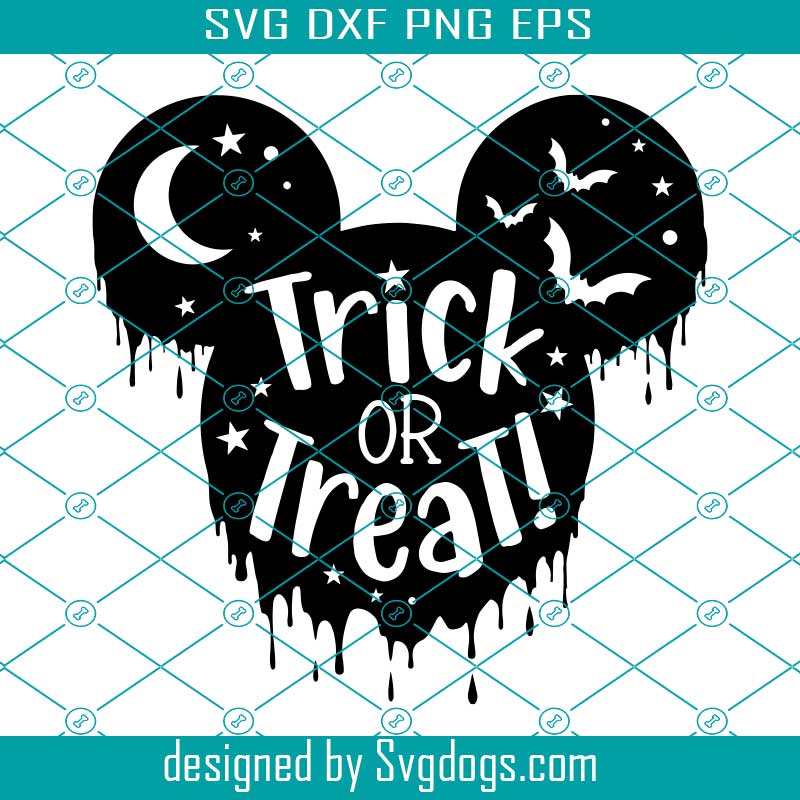 Halloween Mouse Head Svg, Trick Or Treat Svg, Mouse Bat Svg, Halloween Svg  - Svg Eps Dxf Png Design Digital Download - You Can Trust