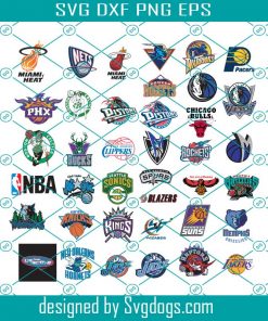 NBA Basketball Team Logos Svg, NBA Team Logos Svg Bundle, NBA Svg, Basketball Svg