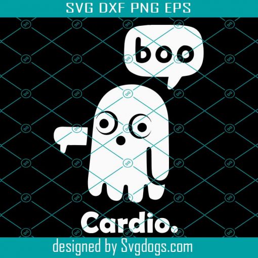 Halloween Ghost Boo Hate Cardio Funny Workout Gym Svg, Halloween Svg, Gym Svg