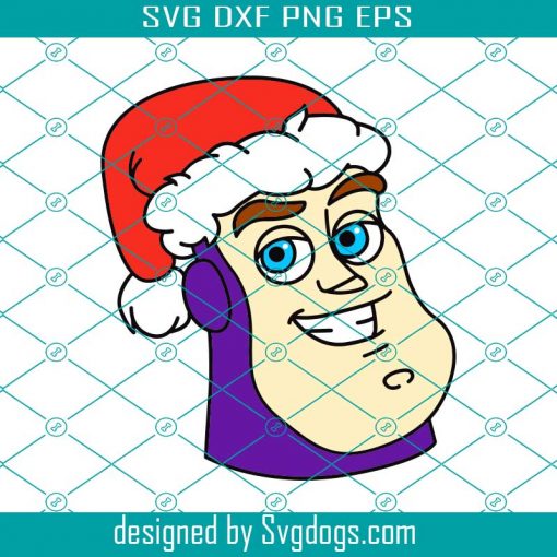 Buzz Lightyear Santa Hat Svg, Merry Christmas Svg, Santa Svg