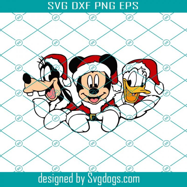 Disney Gang Santa Svg, Merry Christmas Svg, Disney Svg, Santa Svg ...