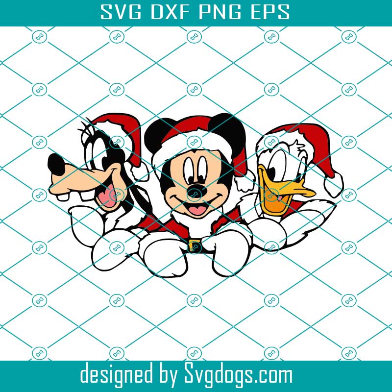 Disney Gang Santa Svg, Merry Christmas Svg, Disney Svg, Santa Svg ...