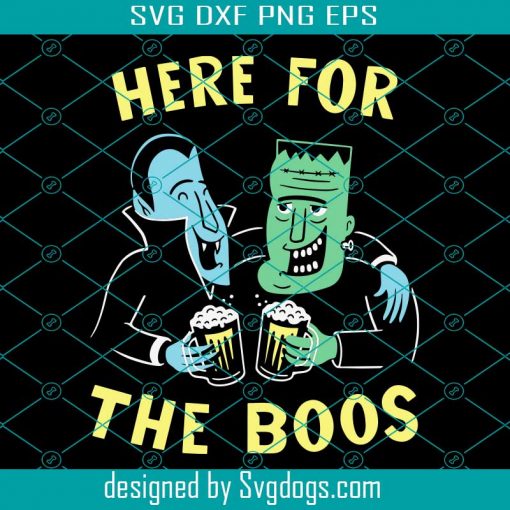 Bood Buds Svg, Here For The Boos Svg, Halloween Svg, Beer Svg